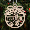 Christmas decoration ball name customizable text