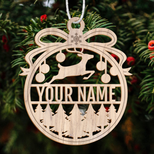 Christmas decoration ball name customizable text