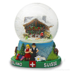 Snow Globe - Swiss Chalet - Large