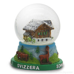 Snow Globe - Swiss Chalet - Large