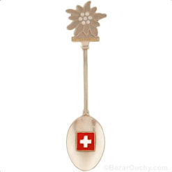 Souvenir Swiss spoon - Edelweiss