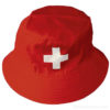 Red Swiss cross bucket hat - Hat