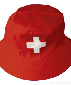 Bob rouge croix suisse - Chapeau