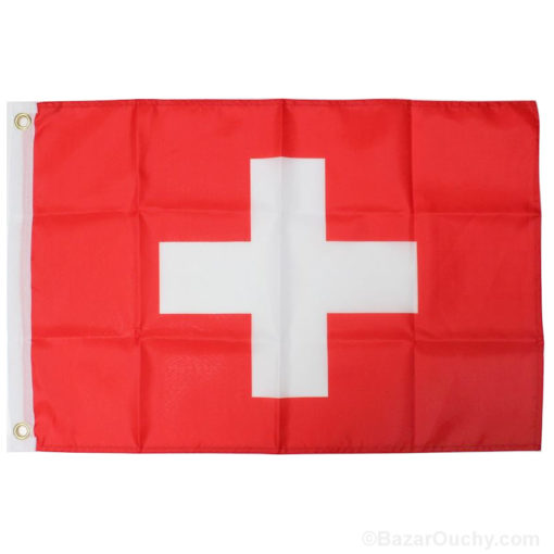 Bandera suiza de tela 40x60cm