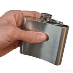 Metal alcohol bottle flask