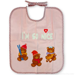 Swiss bib - Pink - I'am so nice