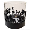 Glass and metal poya decoupage candle - Switzerland