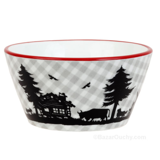 Poya decoupage bowl - Gingham 2