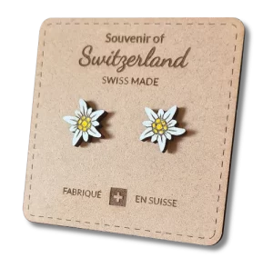 Boucle d'oreille suisse souvenir