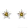 Boucle d'oreille Edelweiss bois