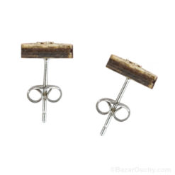 Boucle d'oreille - Montagne suisse en bois_