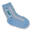 Swiss children's sock - edelweiss - blue
