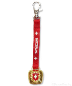 Cloche suisse porte clé - Croix suisse