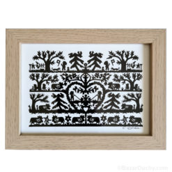 Swiss poya paper decoupage picture frame