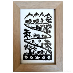 Swiss poya paper decoupage picture frame