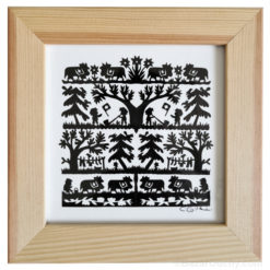 Swiss poya paper decoupage picture frame