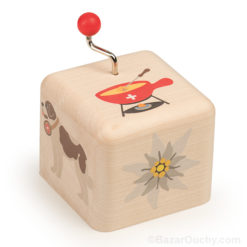 Kiener wooden music box - Children's crank