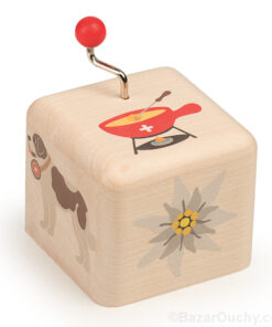 Kiener boite à musique en bois - Manivelle enfant