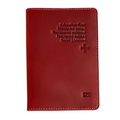 Funda para pasaporte de piel suiza - Estuche