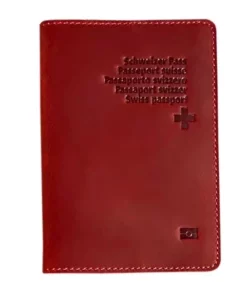 Fourre passeport suisse en cuir - Étui