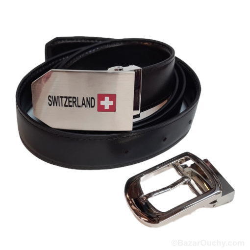 Ceinture boucle croix suisse Switzerland