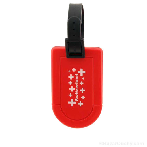 Suitcase luggage tag - Swiss cross