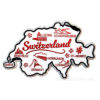 Swiss shape magnet - Map - White