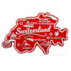 Imán con forma suiza - Mapa rojo