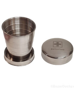 Verre pliable en métal - Télescopique - Rétractable - Suisse