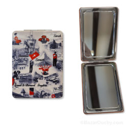 Swiss rectangular pocket mirror