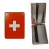 Espejo de bolsillo rectangular - Cruz suiza