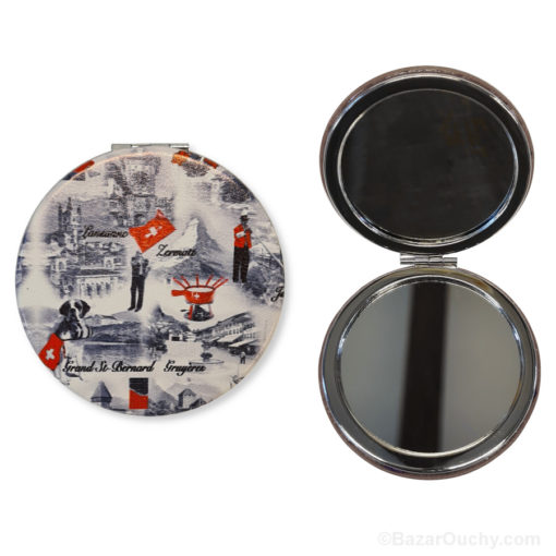 Round pocket mirror - Switzerland c