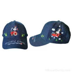 Mumu Cow cap for children - Blue jeans