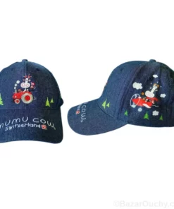 Casquette Mumu Cow enfant - Jeans bleu