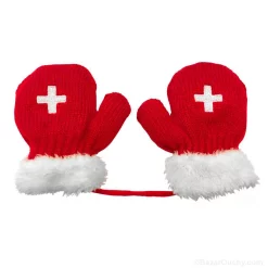 Mittens small glove child cross Swiss