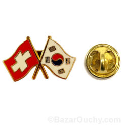 pins Switzerland Korea flag
