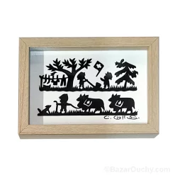 Swiss poya paper decoupage picture frame