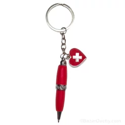 Swiss key ring pen