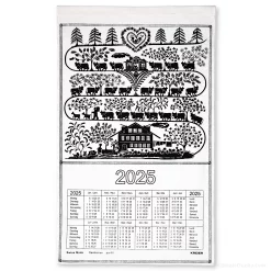 Swiss poya fabric calendar - Kreier Kraier 2025