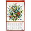 Calendario svizzero in tessuto 2025 - 19.2555 - Mazzo di fiori