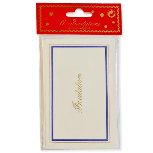 Carte d'invitation avec enveloppe - Tour bleu