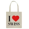 Me encanta el bolso de tela suiza - Tote bag