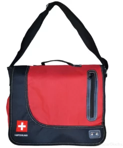 Sacoche sac rouge croix suisse