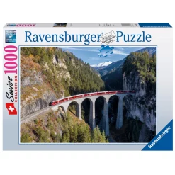 Schweizer Puzzle Landwasser Viadukt