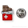 Pin's Chocolat suisse en bois