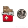 Pin's Chocolat suisse en bois