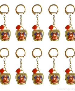 Cloche suisse porte clé