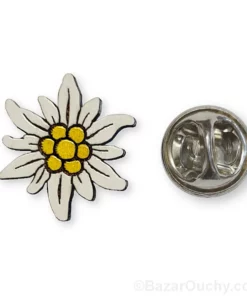 Pins edelweiss en bois - Diam18mm