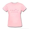 Tshirt Electrocardio-cervin - Rose - Lady