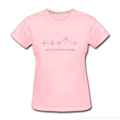 Tshirt Electrocardio-cervin - Rose - Lady